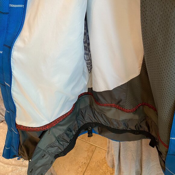 Burton Dryride Hooded Thermolite DHAKA Ski Snowboard Jacket BLUE Men's XL - Picture 6 of 15